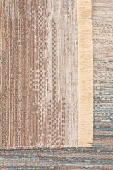 KUTNU KILIM KTN 03 BEIGE BLUE Modern Ombre Renk Geçişli Yıkanabilir Çift Taraflı Kilim