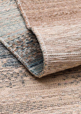KUTNU KILIM KTN 03 BEIGE BLUE Modern Ombre Renk Geçişli Yıkanabilir Çift Taraflı Kilim
