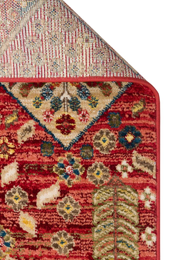 KYBELE KYB 01 RED Sıcak Renk Tonlu Otantik Makine Halısı