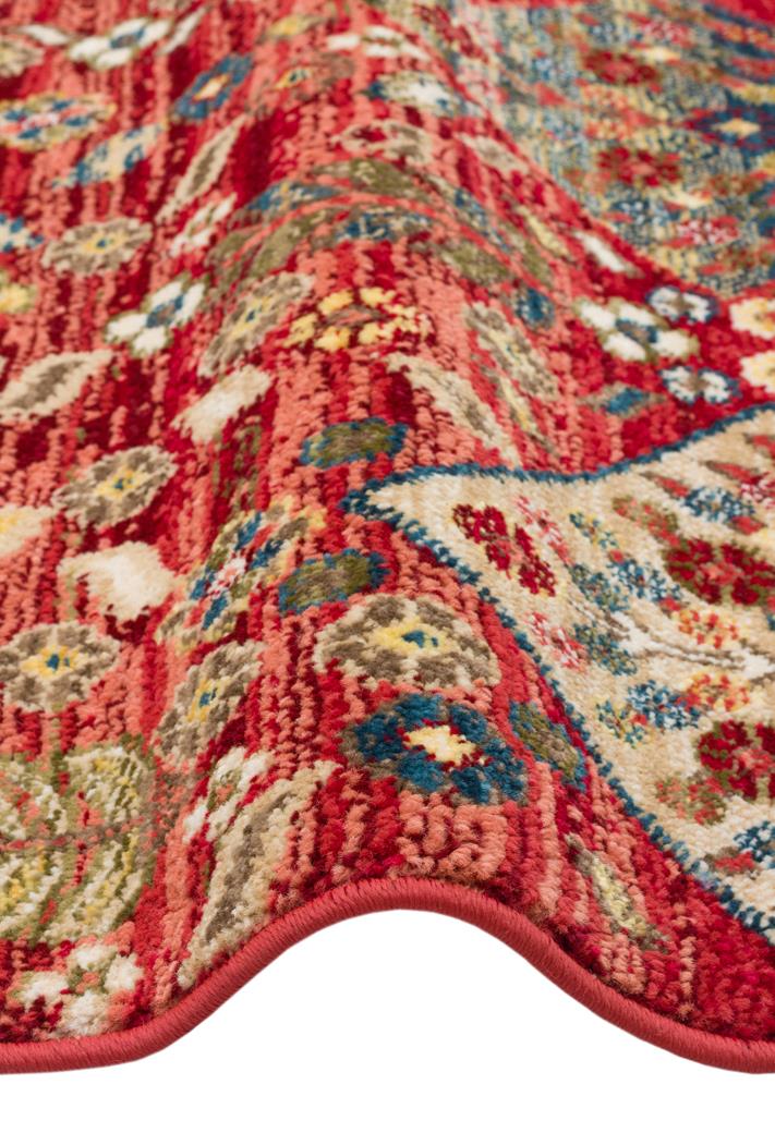 KYBELE KYB 01 RED Sıcak Renk Tonlu Otantik Makine Halısı