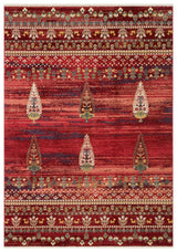 KYBELE KYB 02 RED Sıcak Renk Tonlu Otantik Makine Halısı