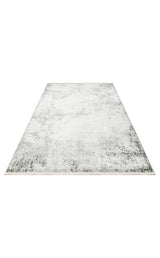 LAGOS XW LGS 05 CREAM GREY XW  Hav Toz Vermez Eskitme Desenli Modern Makine Halısı