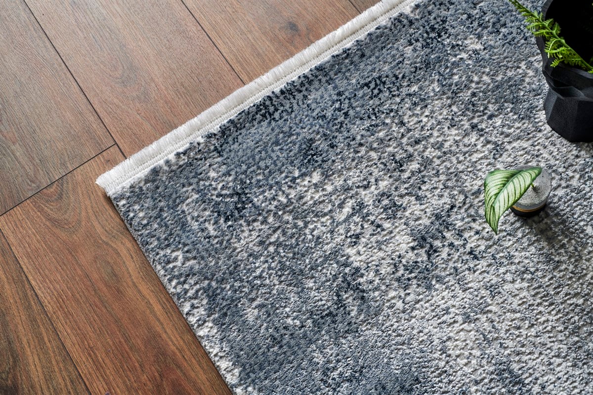 LAGOS XW LGS 06 CREAM GREY XW  Hav Toz Vermez Eskitme Desenli Modern Makine Halısı