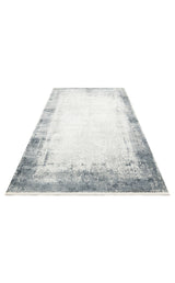LAGOS XW LGS 06 CREAM GREY XW  Hav Toz Vermez Eskitme Desenli Modern Makine Halısı
