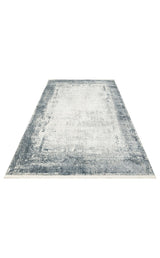 LAGOS XW LGS 06 CREAM GREY XW  Hav Toz Vermez Eskitme Desenli Modern Makine Halısı