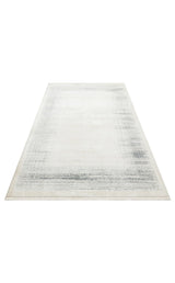 LAGOS XW LGS 08 CREAM SILVER XW  Hav Toz Vermez Eskitme Desenli Modern Makine Halısı