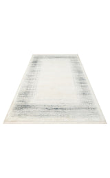 LAGOS XW LGS 08 CREAM SILVER XW  Hav Toz Vermez Eskitme Desenli Modern Makine Halısı