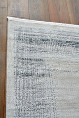 LAGOS XW LGS 08 CREAM SILVER XW  Hav Toz Vermez Eskitme Desenli Modern Makine Halısı