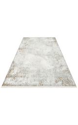 LAGOS XW LGS 05 GREY BEIGE XW Hav Toz Vermez Eskitme Desenli Modern Makine Halısı