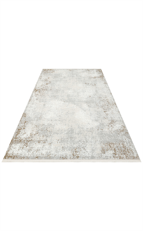 LAGOS XW LGS 05 GREY BEIGE XW Hav Toz Vermez Eskitme Desenli Modern Makine Halısı
