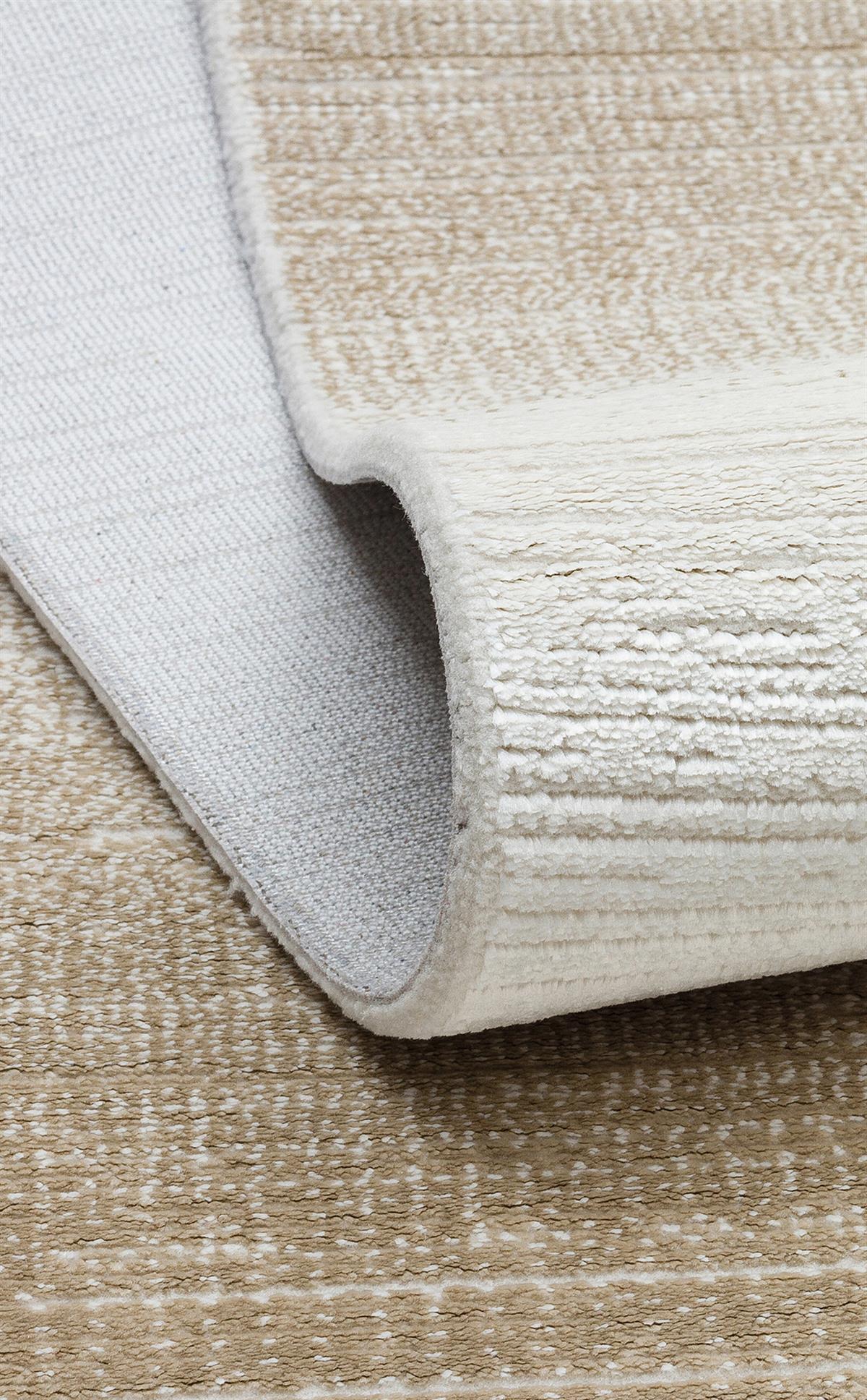 LAGOS XW LGS 16 CREAM BEIGE XW  Hav Toz Vermez Eskitme Desenli Modern Makine Halısı