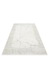 LAGOS XW LGS 20 CREAM GREY XW  Hav Toz Vermez Eskitme Desenli Modern Makine Halısı