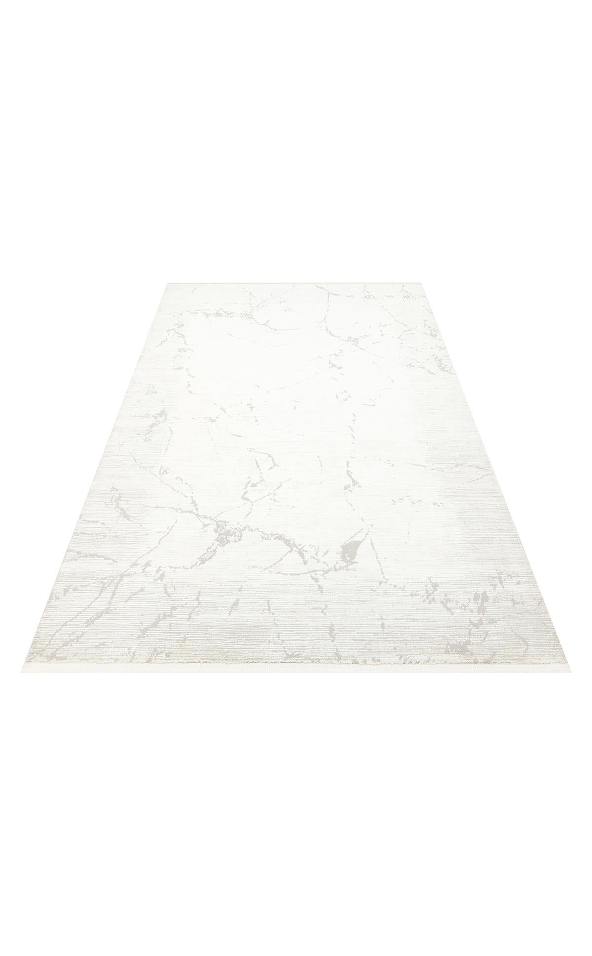 LAGOS XW LGS 20 CREAM GREY XW  Hav Toz Vermez Eskitme Desenli Modern Makine Halısı