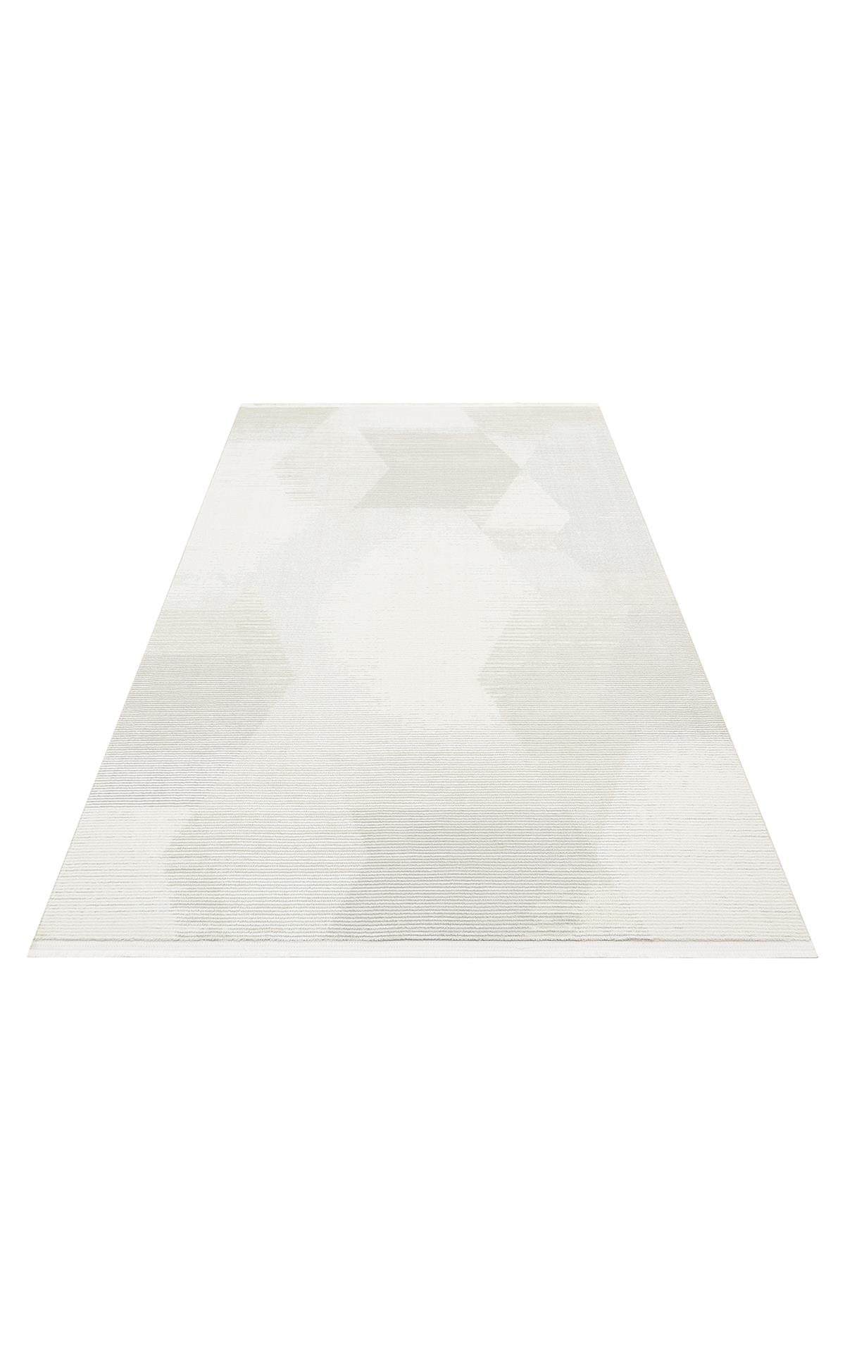 LAGOS XW LGS 21 CREAM BEIGE XW  Hav Toz Vermez Eskitme Desenli Modern Makine Halısı