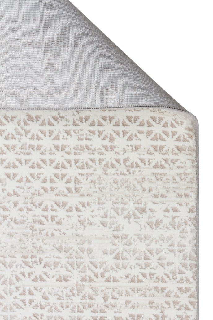 LAGOS XW LGS 23 CREAM BEIGE XW  Hav Toz Vermez Eskitme Desenli Modern Makine Halısı