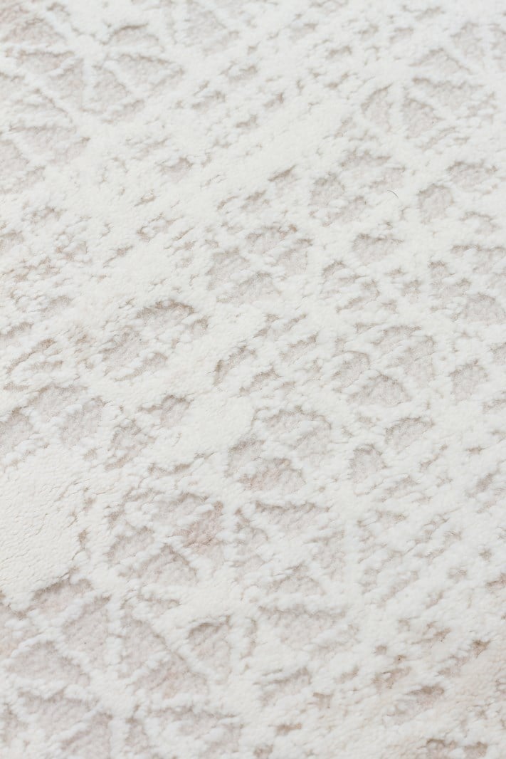 LAGOS XW LGS 23 CREAM BEIGE XW  Hav Toz Vermez Eskitme Desenli Modern Makine Halısı