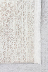 LAGOS XW LGS 23 CREAM BEIGE XW  Hav Toz Vermez Eskitme Desenli Modern Makine Halısı