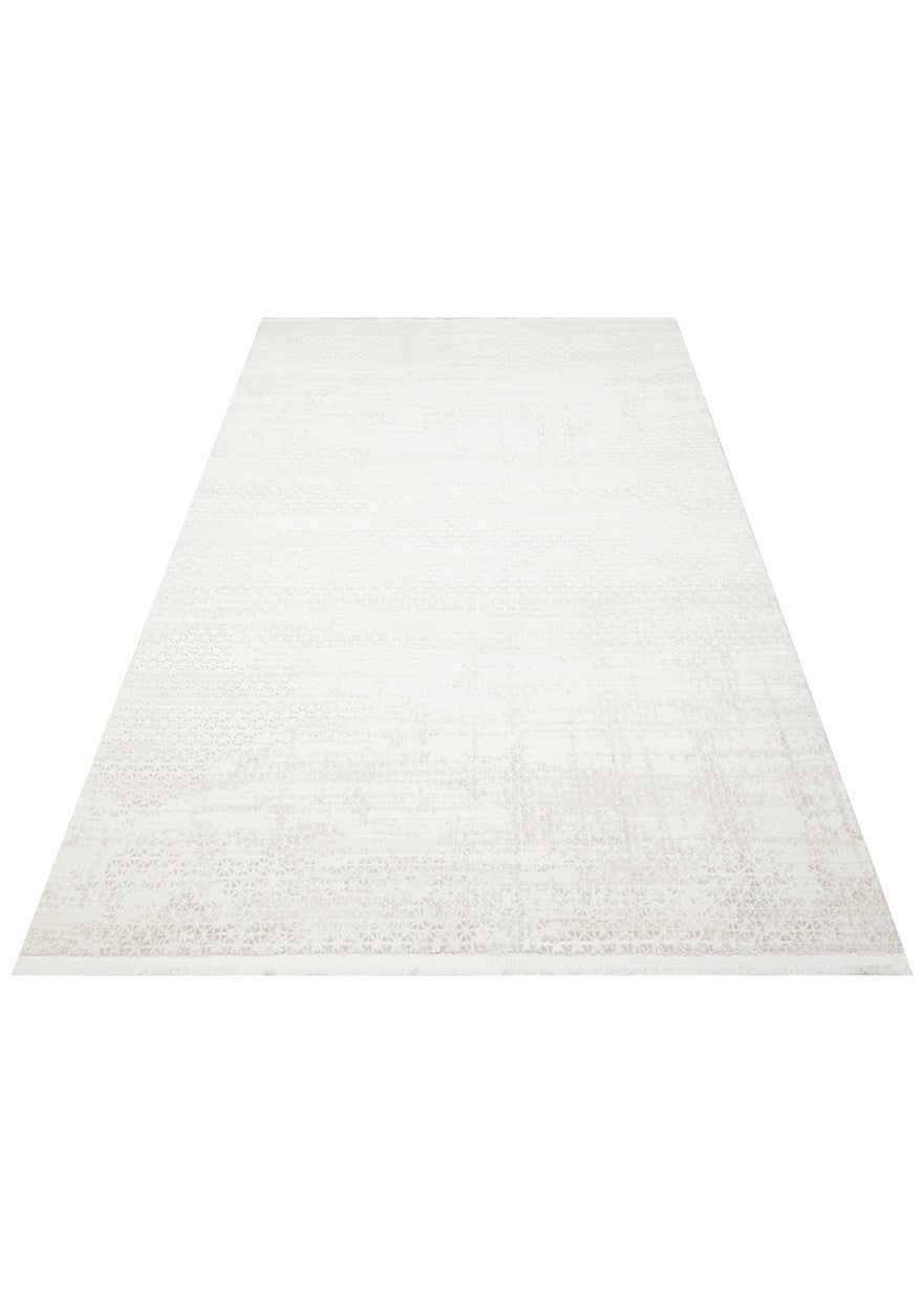 LAGOS XW LGS 23 CREAM BEIGE XW  Hav Toz Vermez Eskitme Desenli Modern Makine Halısı