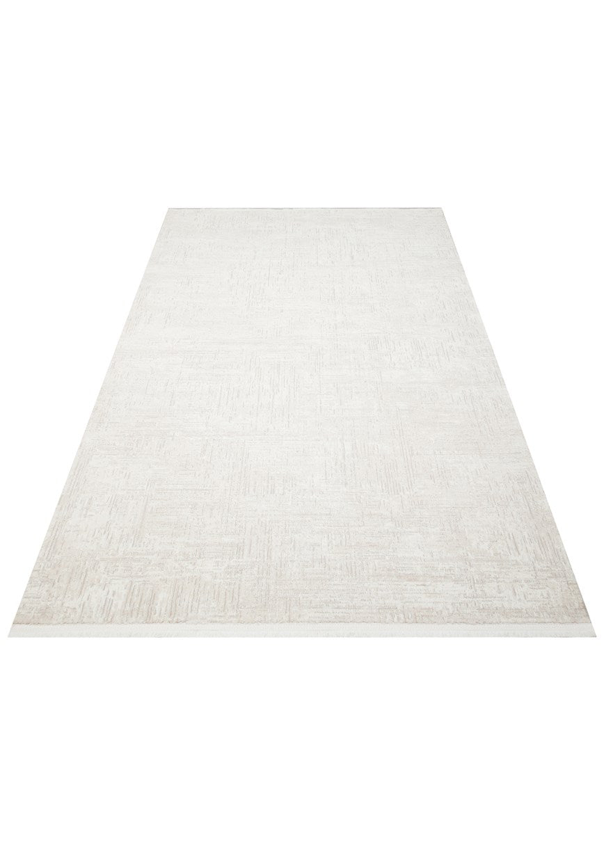 LAGOS XW LGS 24 CREAM BEIGE XW  Hav Toz Vermez Eskitme Desenli Modern Makine Halısı
