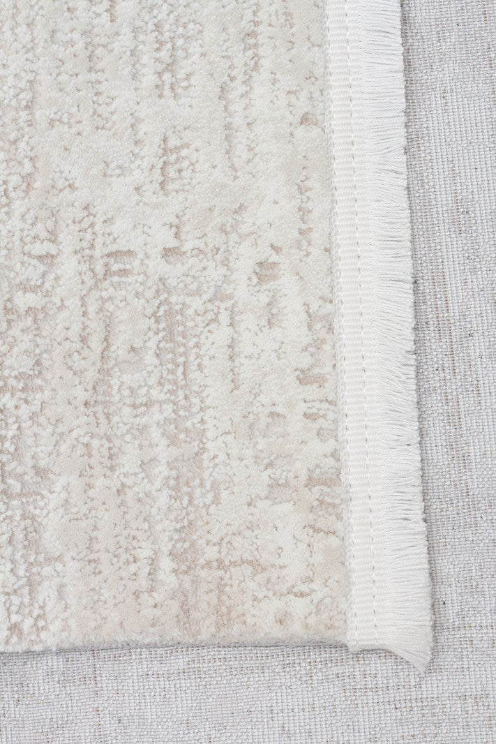 LAGOS XW LGS 24 CREAM BEIGE XW  Hav Toz Vermez Eskitme Desenli Modern Makine Halısı
