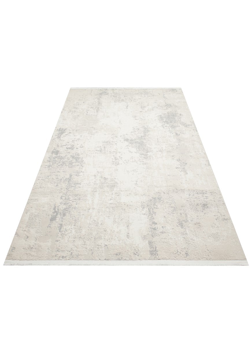 LAGOS XW LGS 25 CREAM BEIGE XW  Hav Toz Vermez Eskitme Desenli Modern Makine Halısı