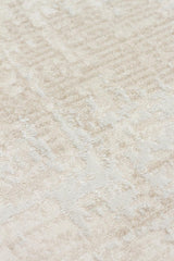 LEONA LNA 01 CREAM  Yumuşak Tuşeli Hav Toz Vermez Modern Makine Halısı