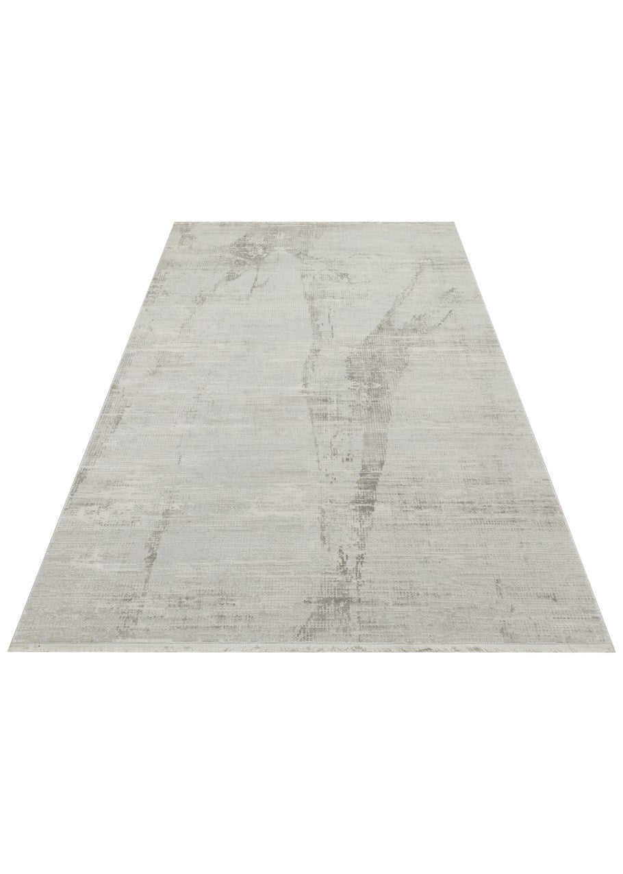 LEONA LNA 02 GREY  Yumuşak Tuşeli Hav Toz Vermez Modern Makine Halısı