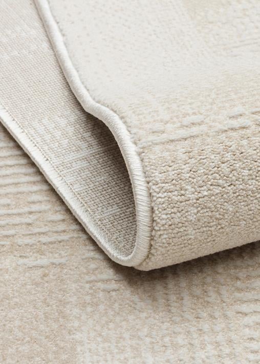 LEONA LNA 03 CREAM  Yumuşak Tuşeli Hav Toz Vermez Modern Makine Halısı