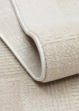 LEONA LNA 03 CREAM  Yumuşak Tuşeli Hav Toz Vermez Modern Makine Halısı
