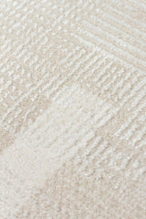 LEONA LNA 03 CREAM  Yumuşak Tuşeli Hav Toz Vermez Modern Makine Halısı