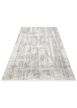 LEONA LNA 04 GREY  Yumuşak Tuşeli Hav Toz Vermez Modern Makine Halısı