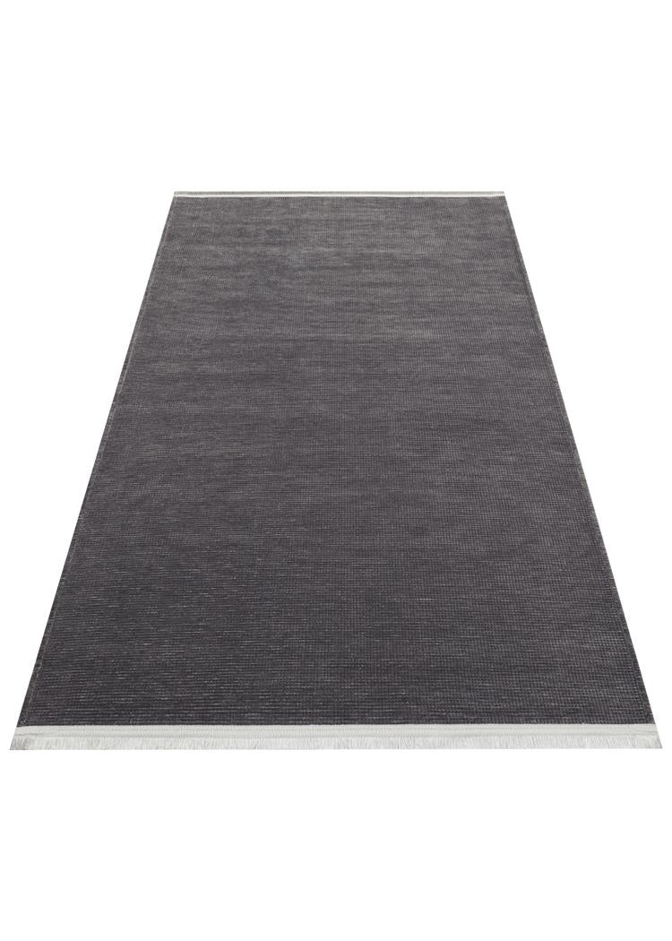 LIZA KILIM LIZ 01 ANTRASIT  Hav Toz Vermez Kaymaz Tabanlı Yıkanabilir Düz Renk Kilim