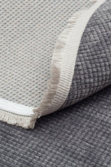 LIZA KILIM LIZ 01 ANTRASIT Q  Hav Toz Vermez Kaymaz Tabanlı Yıkanabilir Düz Renk Kilim