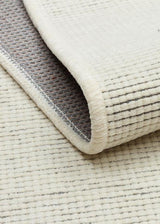 LIZA KILIM LIZ 01 WHITE  Hav Toz Vermez Kaymaz Tabanlı Yıkanabilir Düz Renk Kilim