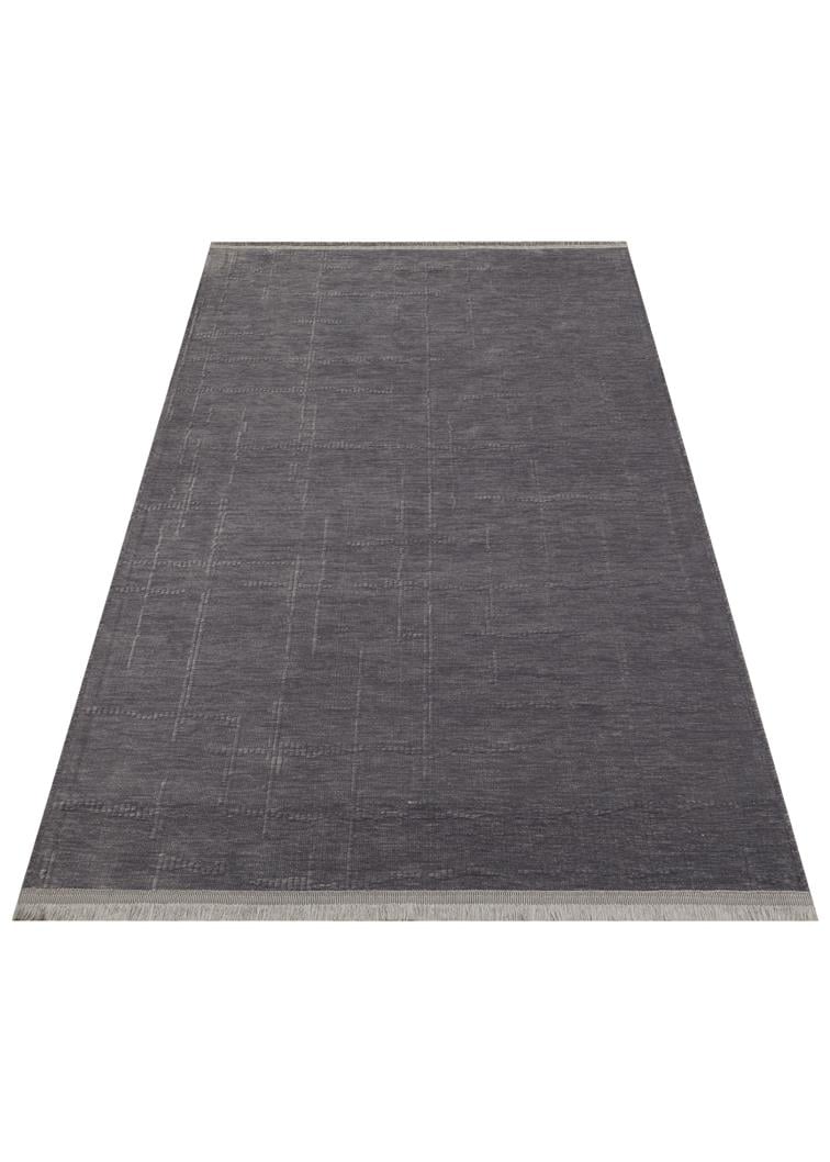 LIZA KILIM LIZ 02 ANTRASIT  Hav Toz Vermez Kaymaz Tabanlı Yıkanabilir Düz Renk Kilim