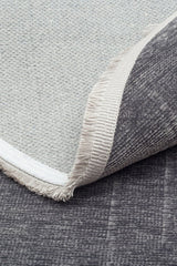 LIZA KILIM LIZ 02 ANTRASIT Q  Hav Toz Vermez Kaymaz Tabanlı Yıkanabilir Düz Renk Kilim