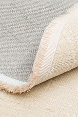 LIZA KILIM LIZ 02 BEIGE Q  Hav Toz Vermez Kaymaz Tabanlı Yıkanabilir Düz Renk Kilim