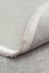 LIZA KILIM LIZ 02 GREY Q  Hav Toz Vermez Kaymaz Tabanlı Yıkanabilir Düz Renk Kilim