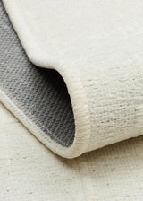 LIZA KILIM LIZ 02 WHITE  Hav Toz Vermez Kaymaz Tabanlı Yıkanabilir Düz Renk Kilim