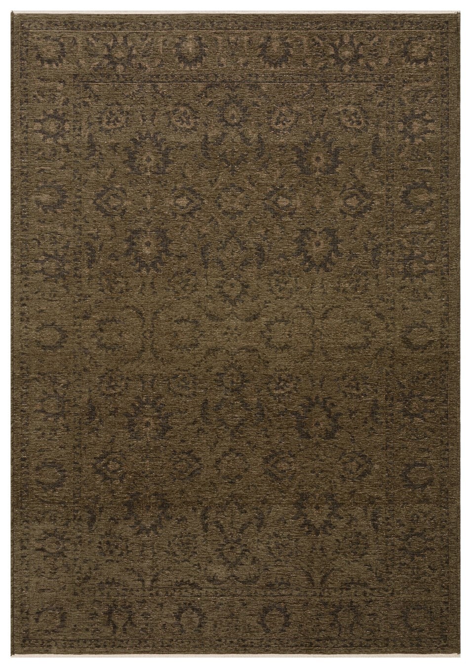 LIZA KILIM XW LIZ 03 GREEN XW  Hav Toz Vermez Kaymaz Tabanlı Yıkanabilir Düz Renk Kilim