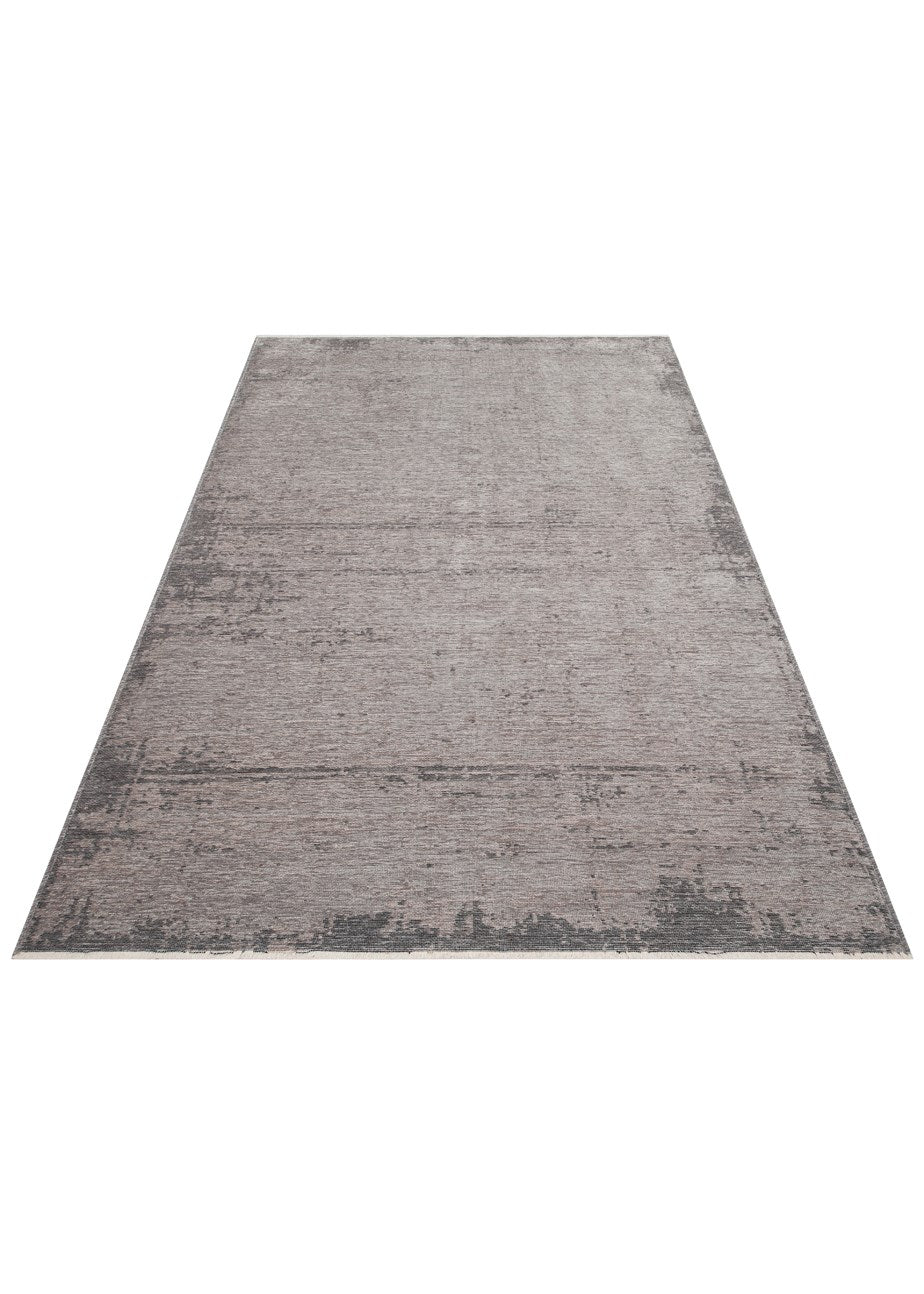 LIZA KILIM XW LIZ 05 GREY XW  Hav Toz Vermez Kaymaz Tabanlı Yıkanabilir Düz Renk Kilim