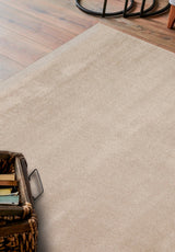 LOTTO LT PLAIN BEIGE  Hav Toz Vermez Modern Sade Desenli Makine Halısı
