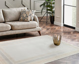 MAHAL MHL 07 CREAM GOLD  Modern Desenli Yüksek Kalite Sık Dokuma Salon Halısı