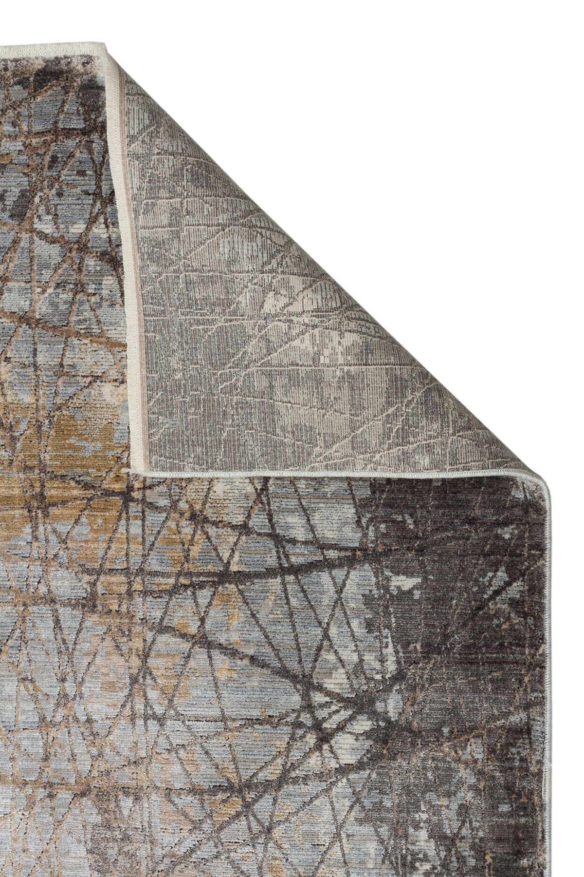 MAHAL MHL 09 GREY GOLD  Modern Desenli Yüksek Kalite Sık Dokuma Salon Halısı