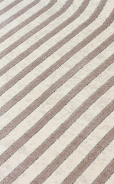 MERANO MRN 03 CREAM GREY  Geometrik Desenli Yüksek Kalite Sık Dokuma Salon Halısı