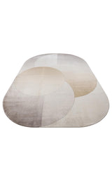 MERANO MRN 06 CREAM GOLD  Geometrik Desenli Yüksek Kalite Sık Dokuma Salon Halısı