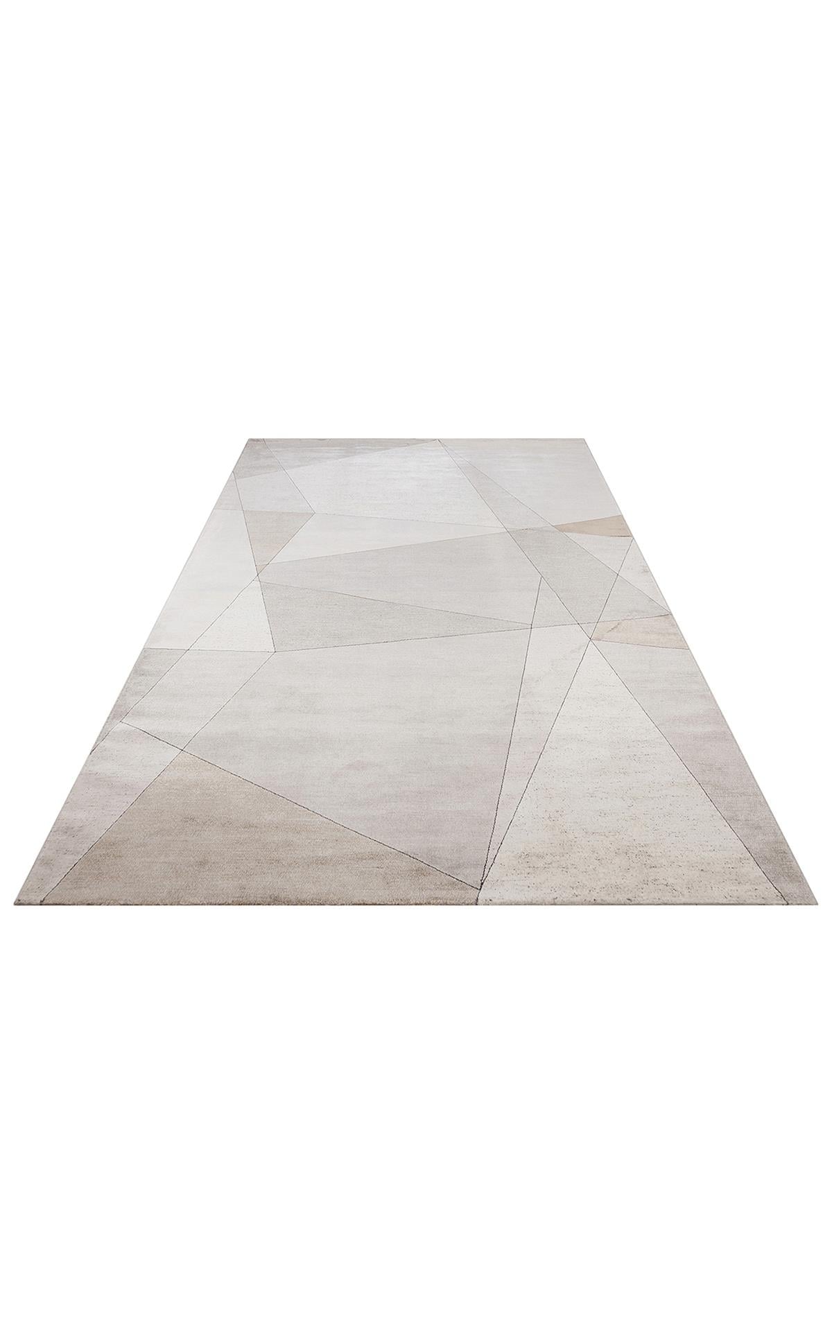 MERANO MRN 07 CREAM GOLD  Geometrik Desenli Yüksek Kalite Sık Dokuma Salon Halısı