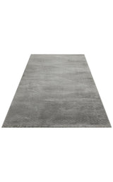 MISSORI MSR 02 ANTRASIT  Hav Toz Vermez Sade Desenli Yumuşak Dokulu Modern Makine Halısı