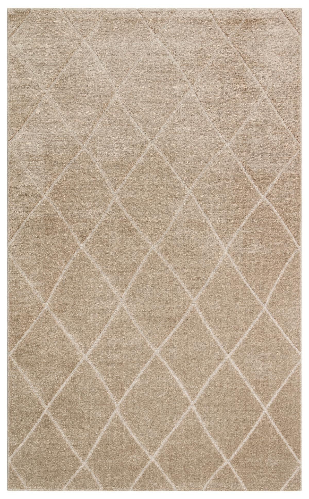 MISSORI MSR 03 BEIGE  Hav Toz Vermez Sade Desenli Yumuşak Dokulu Modern Makine Halısı