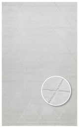 MISSORI MSR 03 GREY  Hav Toz Vermez Sade Desenli Yumuşak Dokulu Modern Makine Halısı
